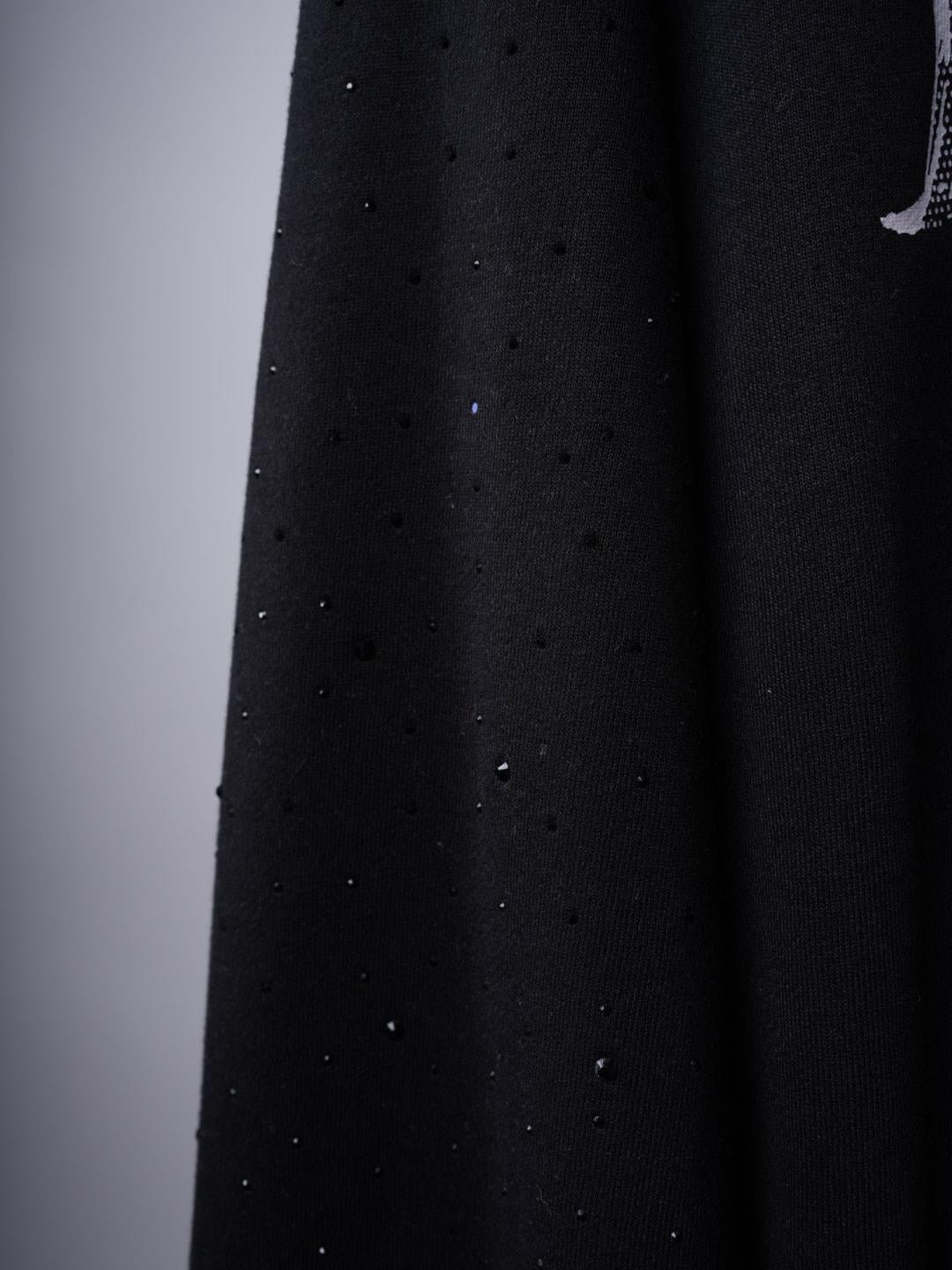 jesus is coming rhinestone zip up hoodie