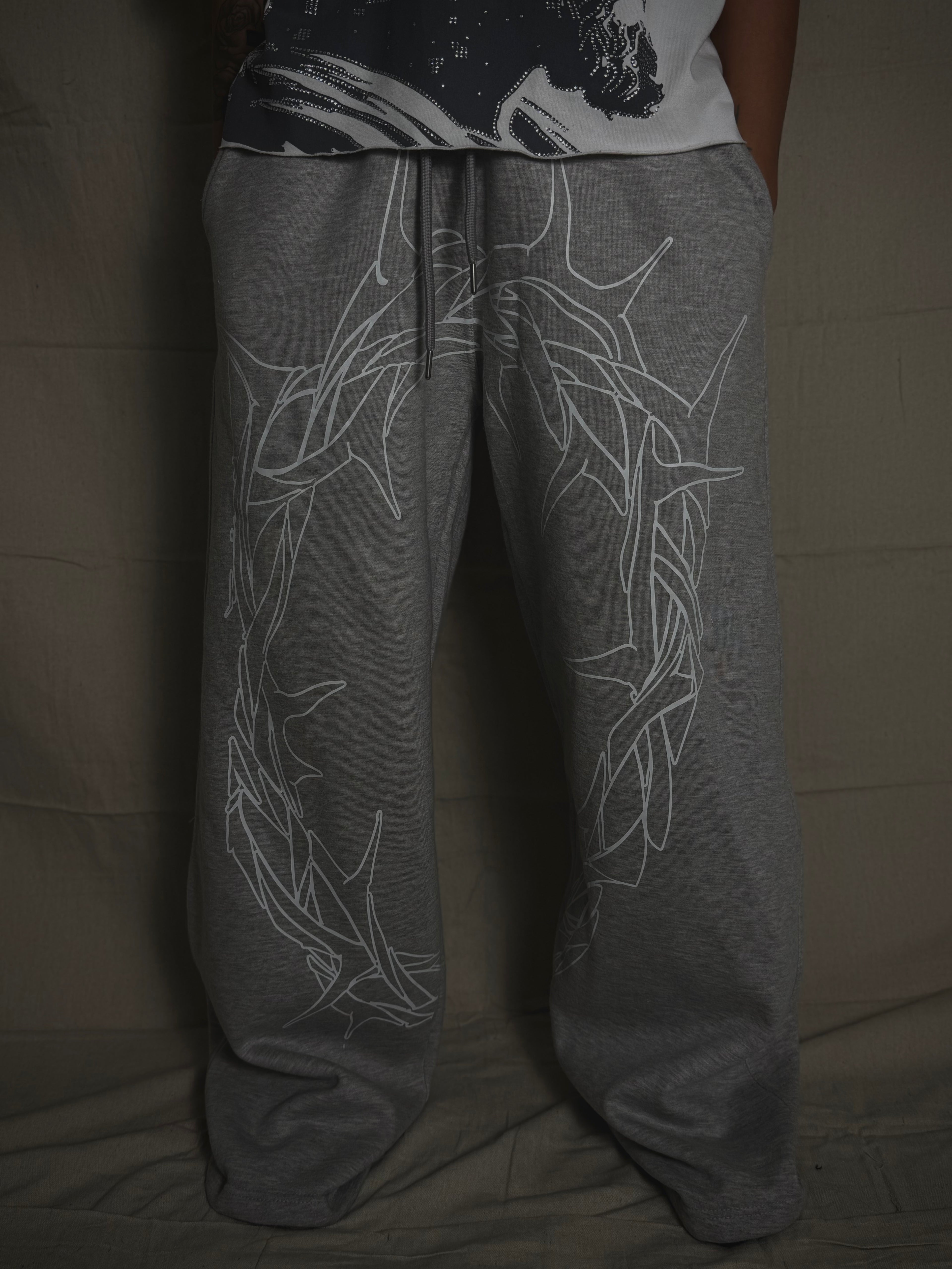crown of thorn sweatpants