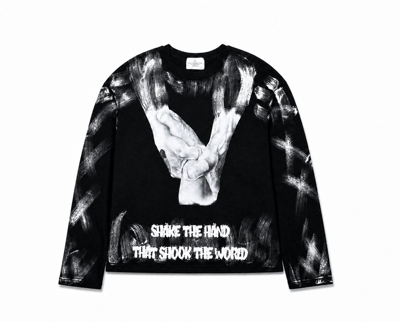 “ shake the world “ crew neck